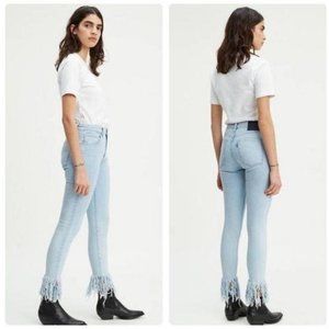 Levi's Made & Crafted 721 High Rise In Spirit Blue Skinny Jeans